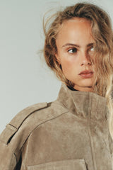 Sophia™ | Wildlederjacke Marble Sand