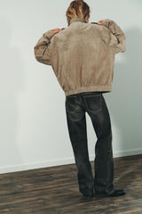 Sophia™ | Wildlederjacke Marble Sand