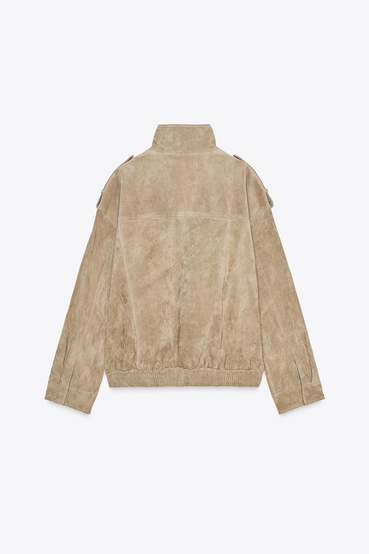 Sophia™ | Wildlederjacke Marble Sand