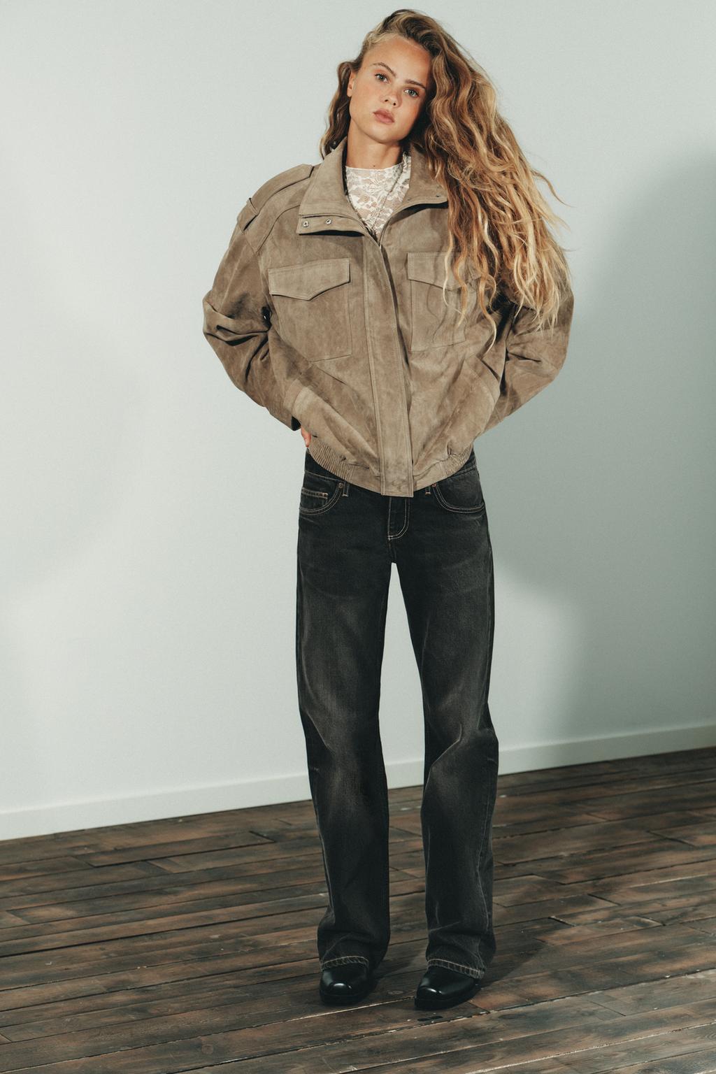 Sophia™ | Wildlederjacke Marble Sand
