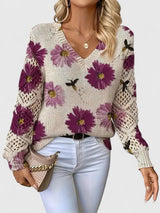 Annelies™ | Elegante Pullover mit Blumenmuster