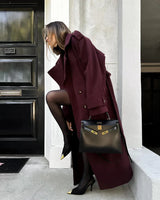Amalia | Weinrot Trenchcoat