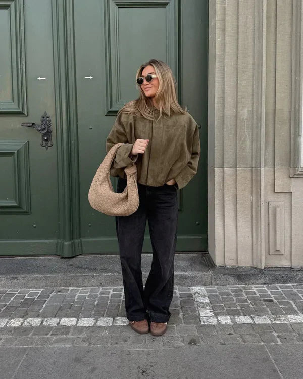 Noah™ | Bomberjacke aus Kunstvelours