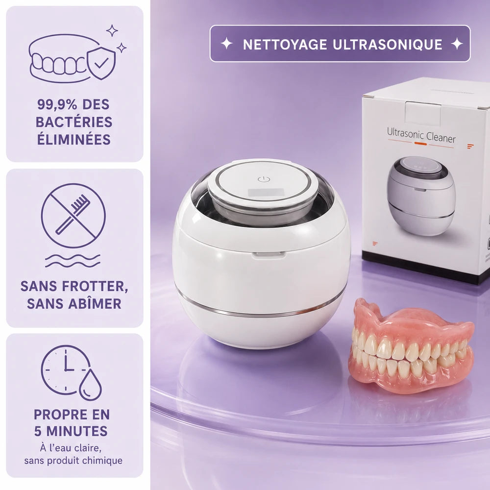HygiaDent | Nettoyeur Ultrasonique Prothèses