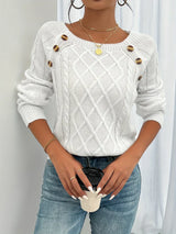 Lotte | Edle Kabelzugstrick-Winterpullover