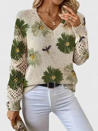 Annelies™ | Elegante Pullover mit Blumenmuster