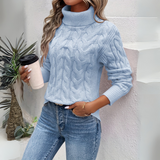 Amelia | Elegante gestrickte Rollkragenpullover