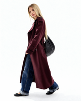 Amalia | Weinrot Trenchcoat