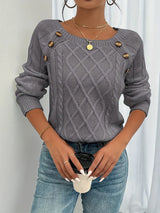 Lotte | Edle Kabelzugstrick-Winterpullover