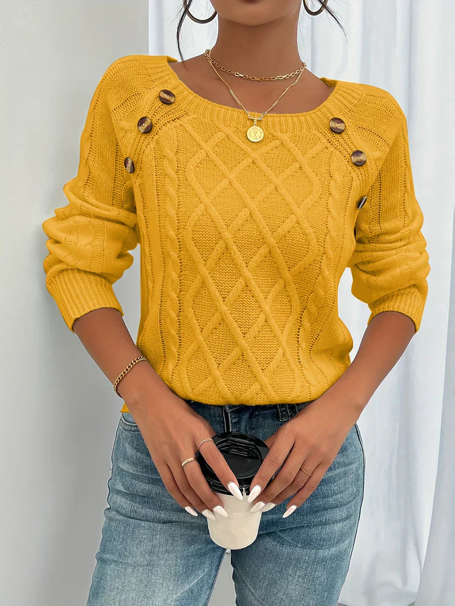Lotte | Edle Kabelzugstrick-Winterpullover