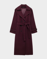 Amalia | Weinrot Trenchcoat