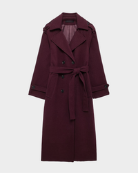 Amalia | Weinrot Trenchcoat