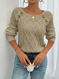 Lotte | Edle Kabelzugstrick-Winterpullover