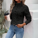 Amelia | Elegante gestrickte Rollkragenpullover