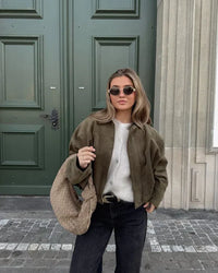 Noah™ | Bomberjacke aus Kunstvelours