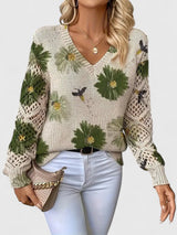 Annelies™ | Elegante Pullover mit Blumenmuster
