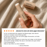 ScarStick™ | Für Aknenarben, OP-Narben & Dehnungsstreifen. Klinisch wirksam für zu Hause