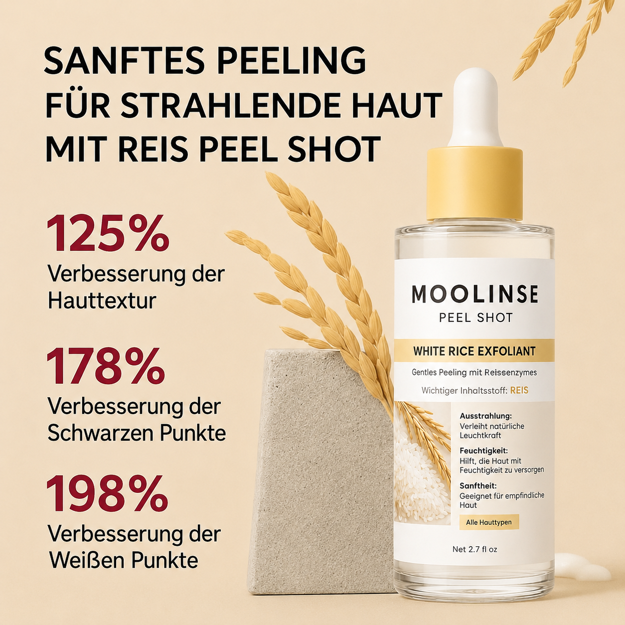 PeelShot™ | Exfolierende Reis-Ampulle für Poren & Glow