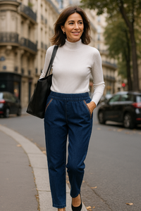 Maira™ | Damenjeans mit Seitentaschen und Elastischer Taille