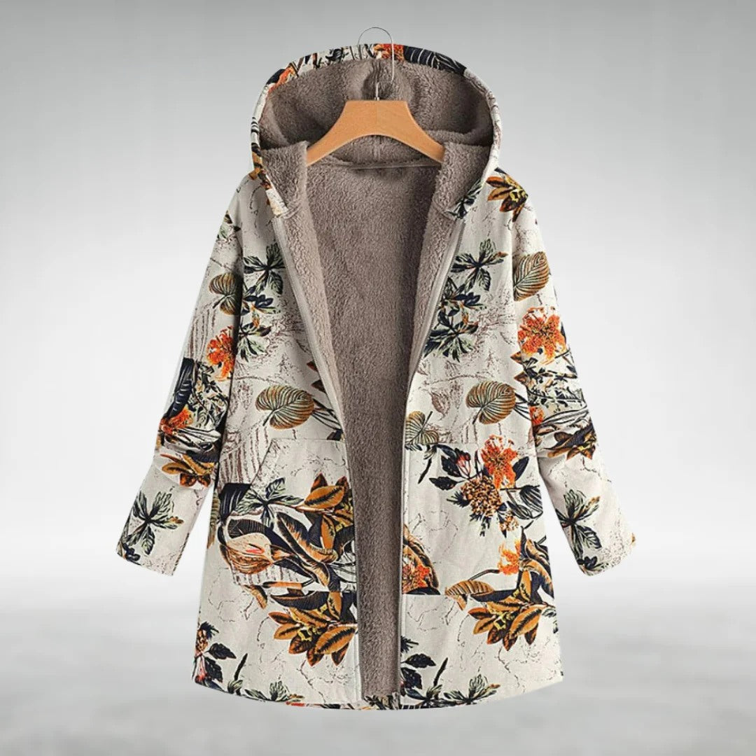 Rosalie™ | Stilvolle Fleecejacke mit Blumenmuster