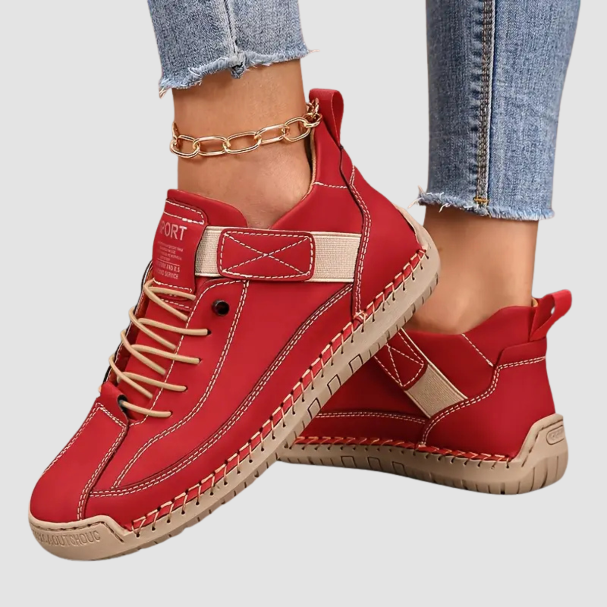 Sophie™ | Bequeme Wanderstiefel Rot