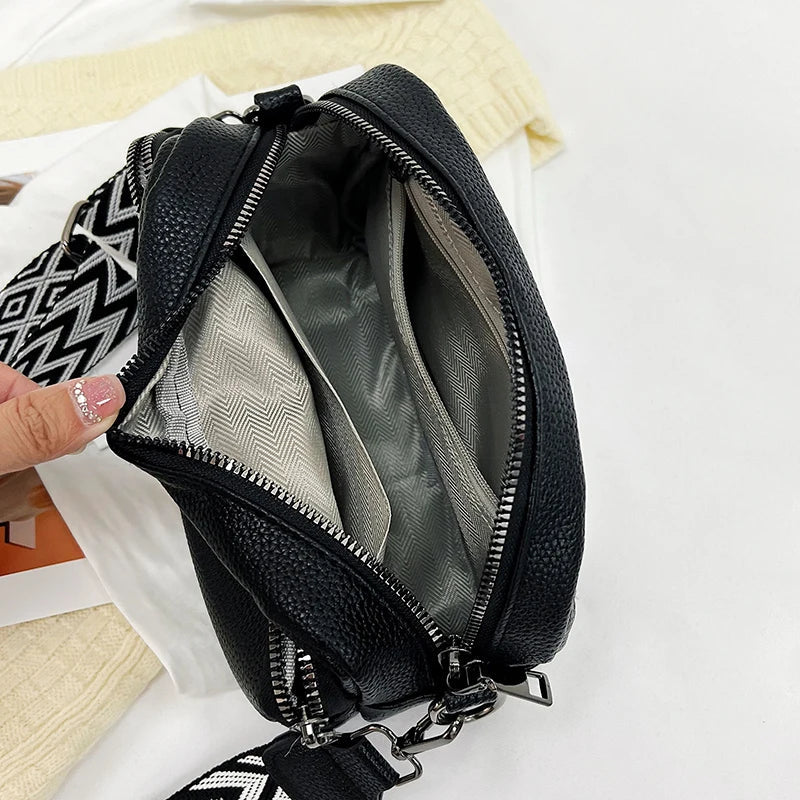 Chelsea | Raffiniertes PU Leder Schultertasche