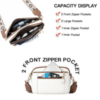 Edith | Raffinierte PU Leder-Schultertasche