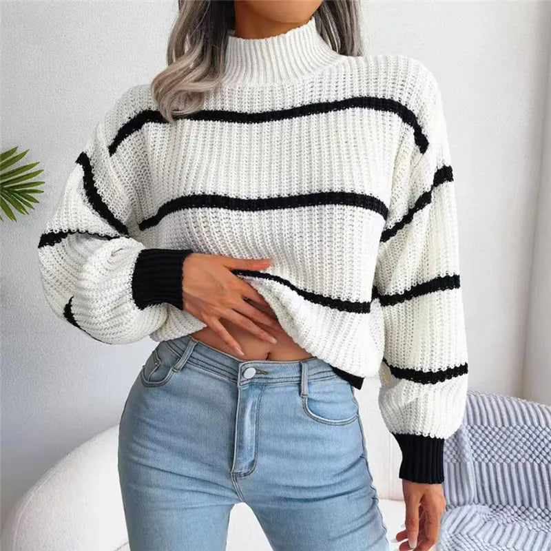 Lina | Gestreiftes Damenpullover