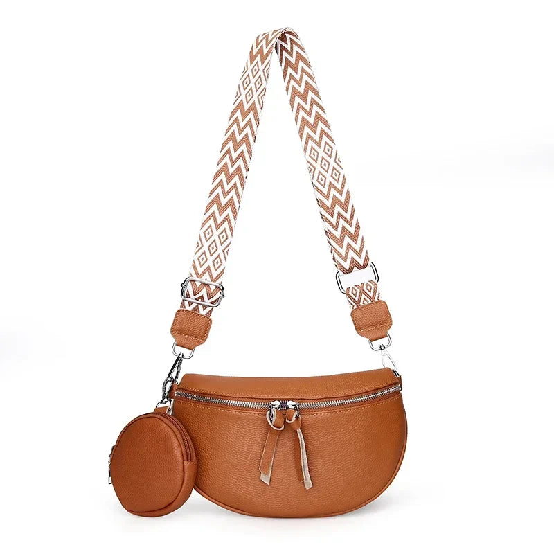 Hayley | Veredelte PU Leder-Schultertasche