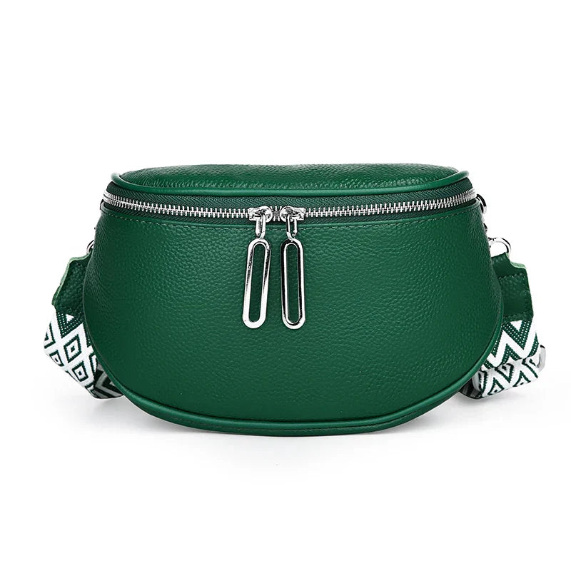 Indie | Finsläpierte PU Leder-Shoulderbag