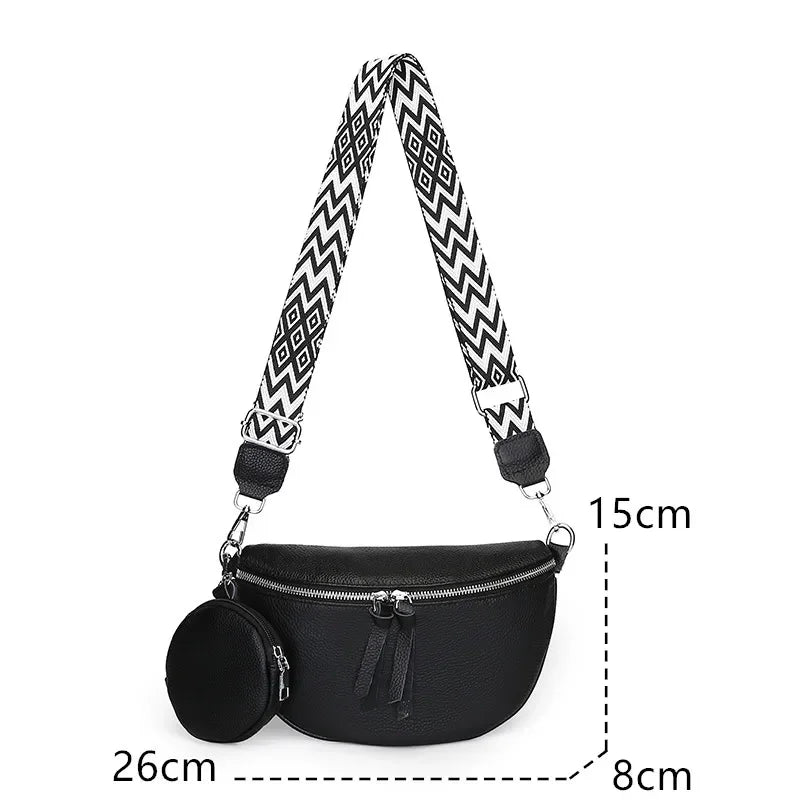 Hayley | Veredelte PU Leder-Schultertasche