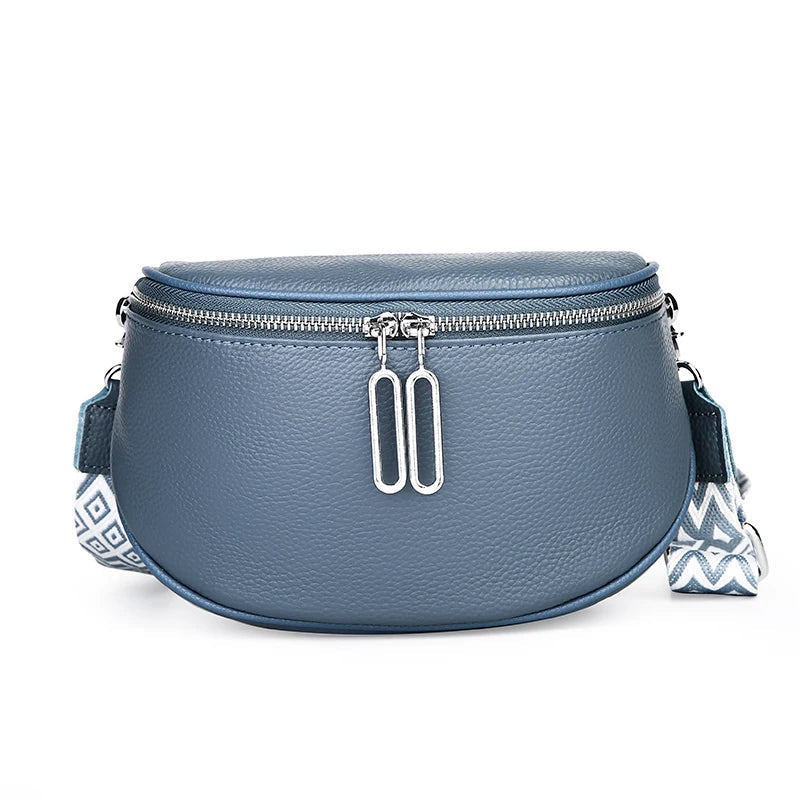 Indie | Finsläpierte PU Leder-Shoulderbag