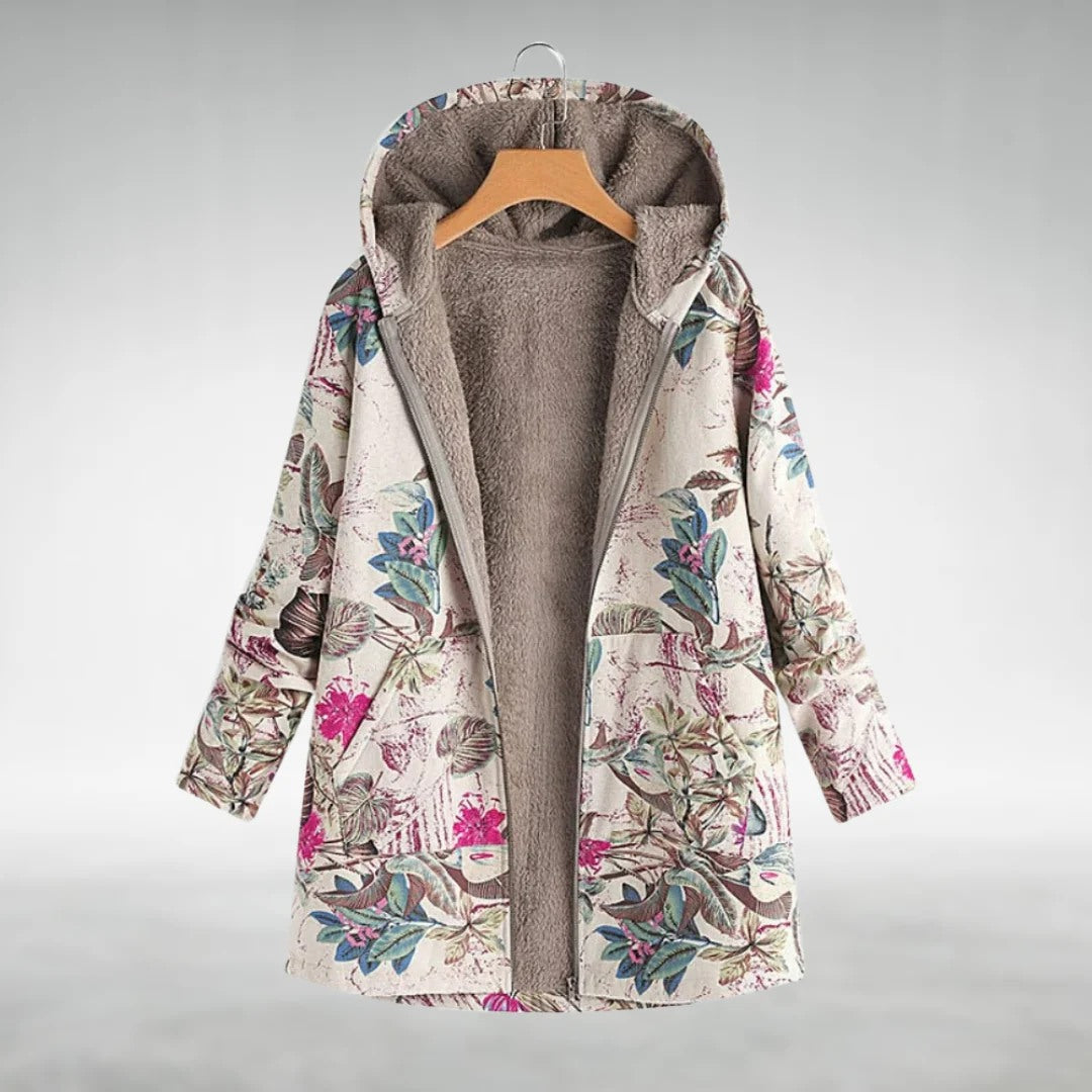 Rosalie™ | Stilvolle Fleecejacke mit Blumenmuster