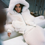 Lina™ | Eleganter Kunstpelzmantel