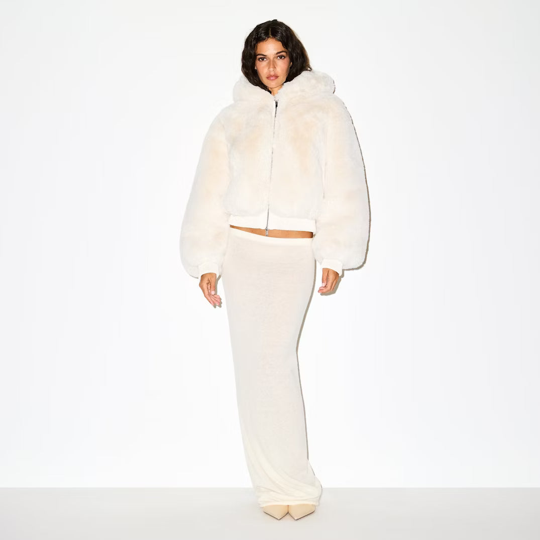 Lina™ | Eleganter Kunstpelzmantel