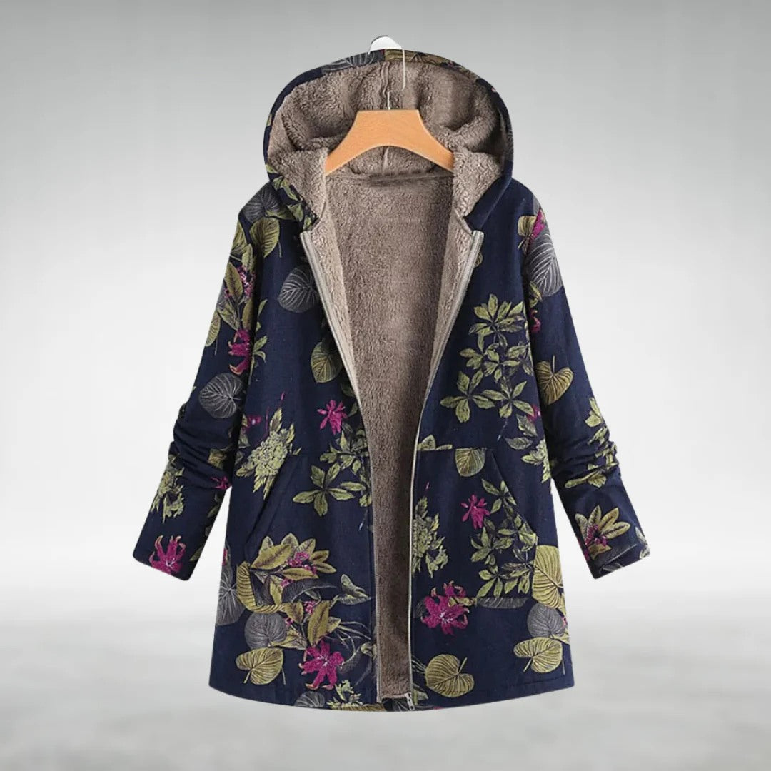 Rosalie™ | Stilvolle Fleecejacke mit Blumenmuster