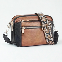 Edith | Raffinierte PU Leder-Schultertasche