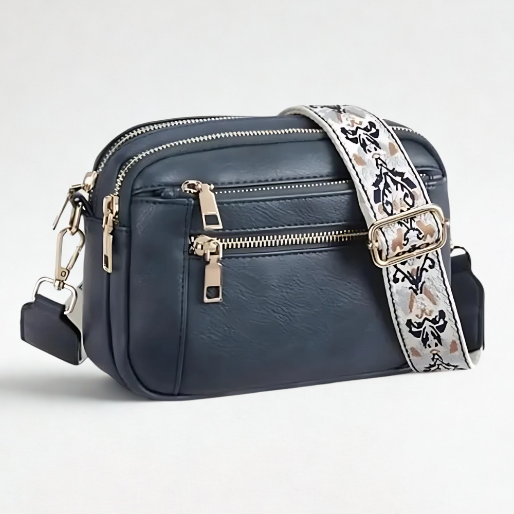 Edith | Raffinierte PU Leder-Schultertasche