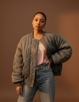 Selvia | Gepolsterte Bomberjacke
