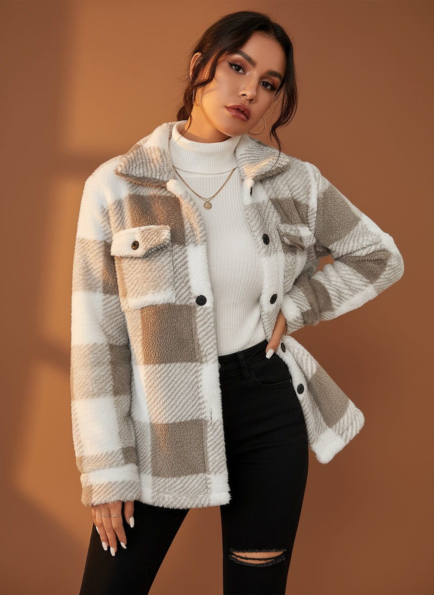 Emilia™ | Karierte Herbstjacke